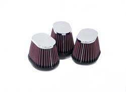 K&N RC-0983 Universal Clamp-On Air Filter 2-1/8"FLG,3" X 4"B,2-3/4"H (3 PER BOX) Photo-0