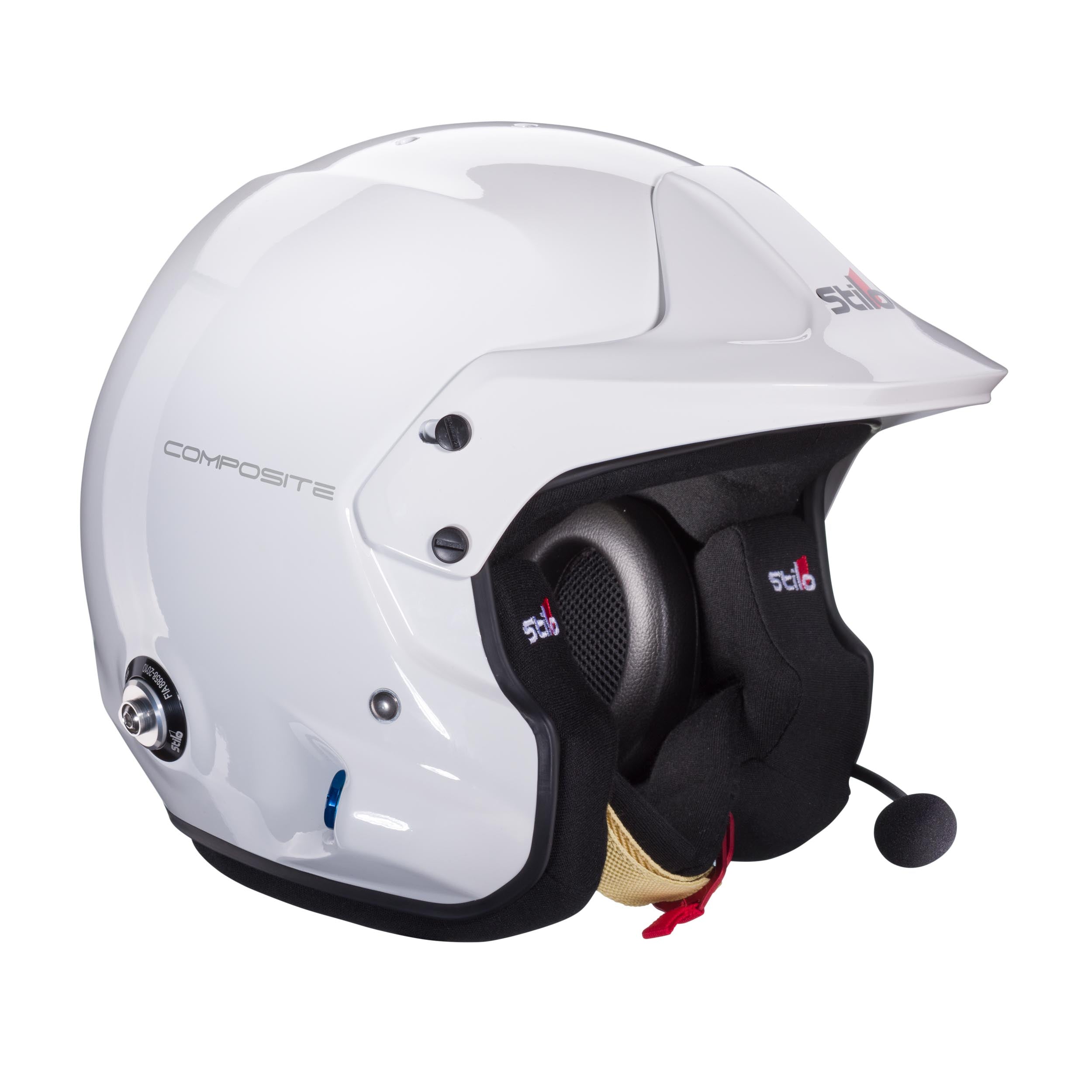 STILO AA0112EG2T580101 Venti TROPHY PLUS Racing helmet, open face, intercom, FIA/Snell 2020, white/black, size 58 Photo-1