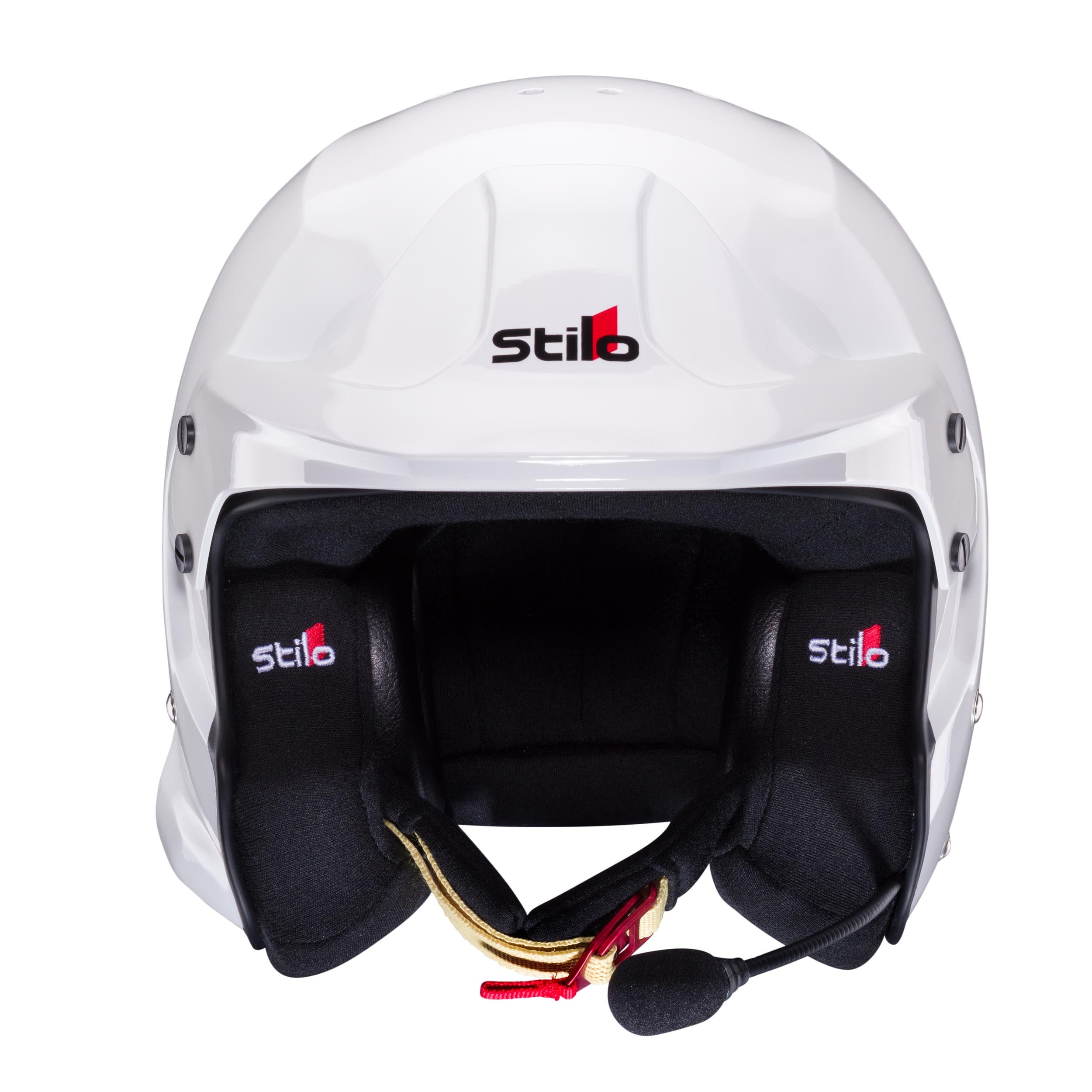 STILO AA0112EG2T610101 Venti TROPHY PLUS Racing helmet, open face, intercom, FIA/Snell 2020, white/black, size 61 Photo-0