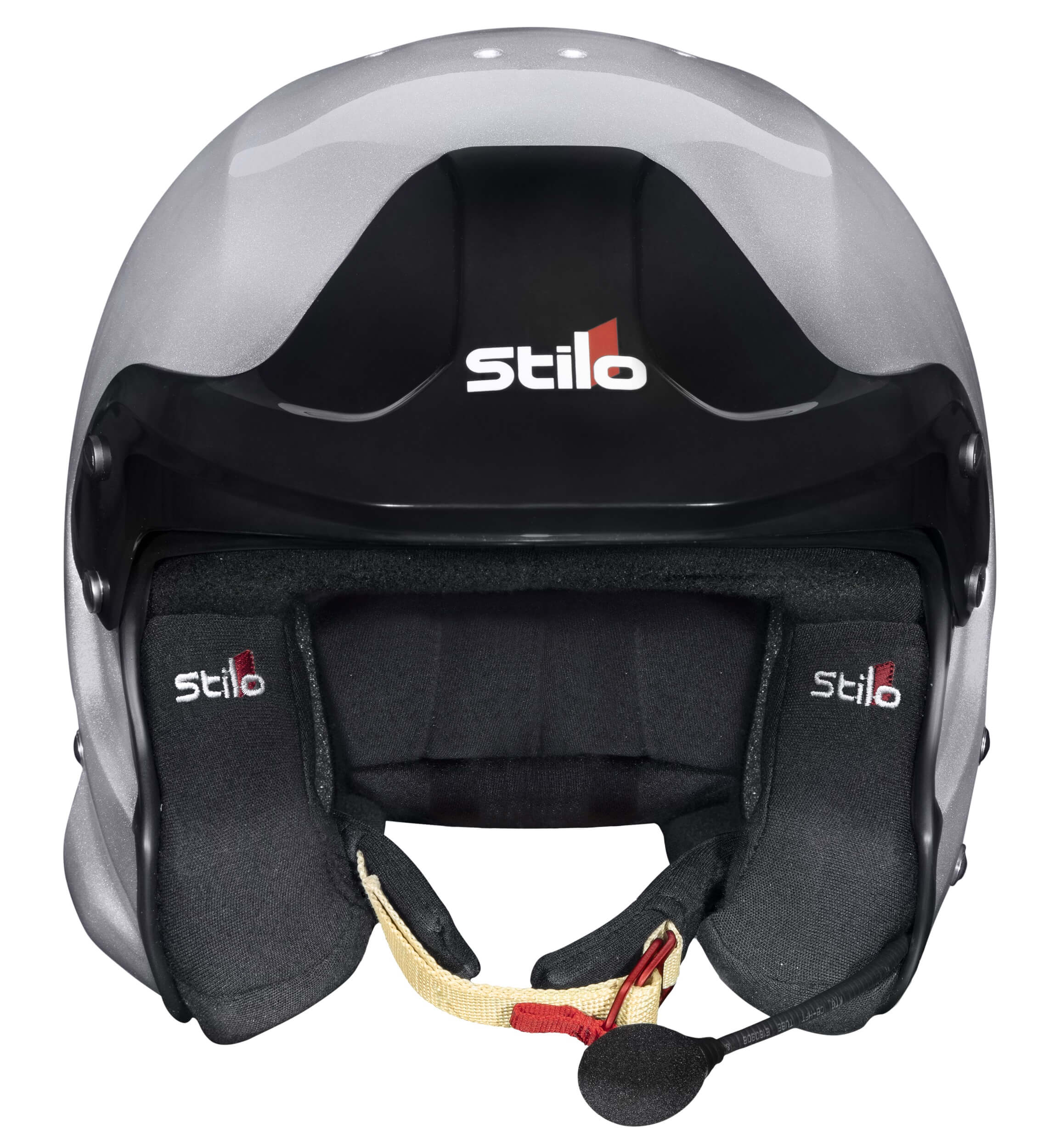 STILO AA0112DF2T57 Venti TROPHY RALLY Composite Racing helmet, no HANS clips, FIA/SNELL 2020, silver, size 57 Photo-0