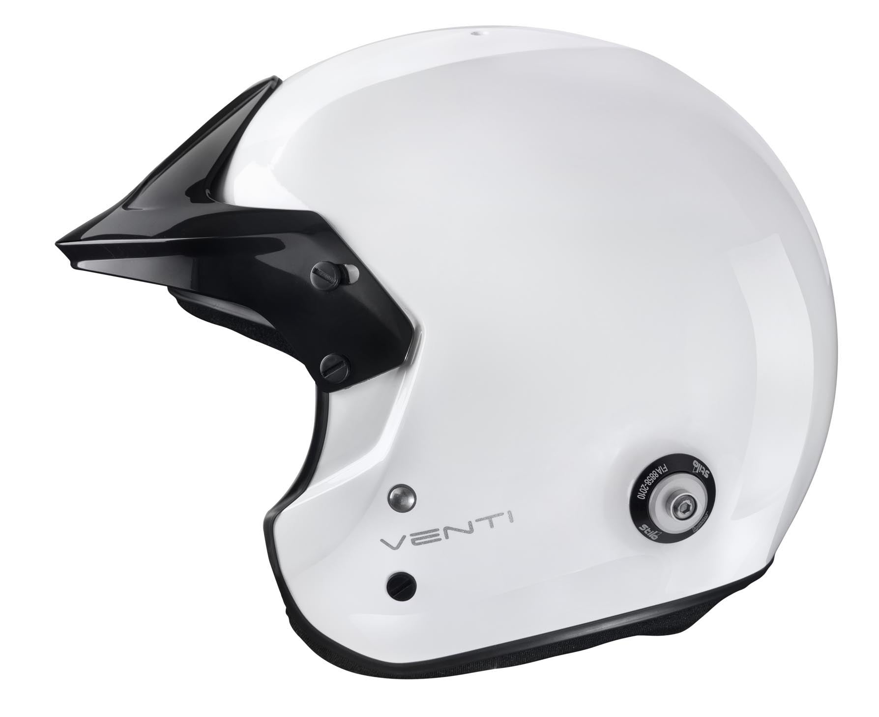 STILO AA0112AG2T640101 Venti TROPHY JET Composite Racing helmet, HANS, FIA/SNELL 2020, white, size 64 Photo-4