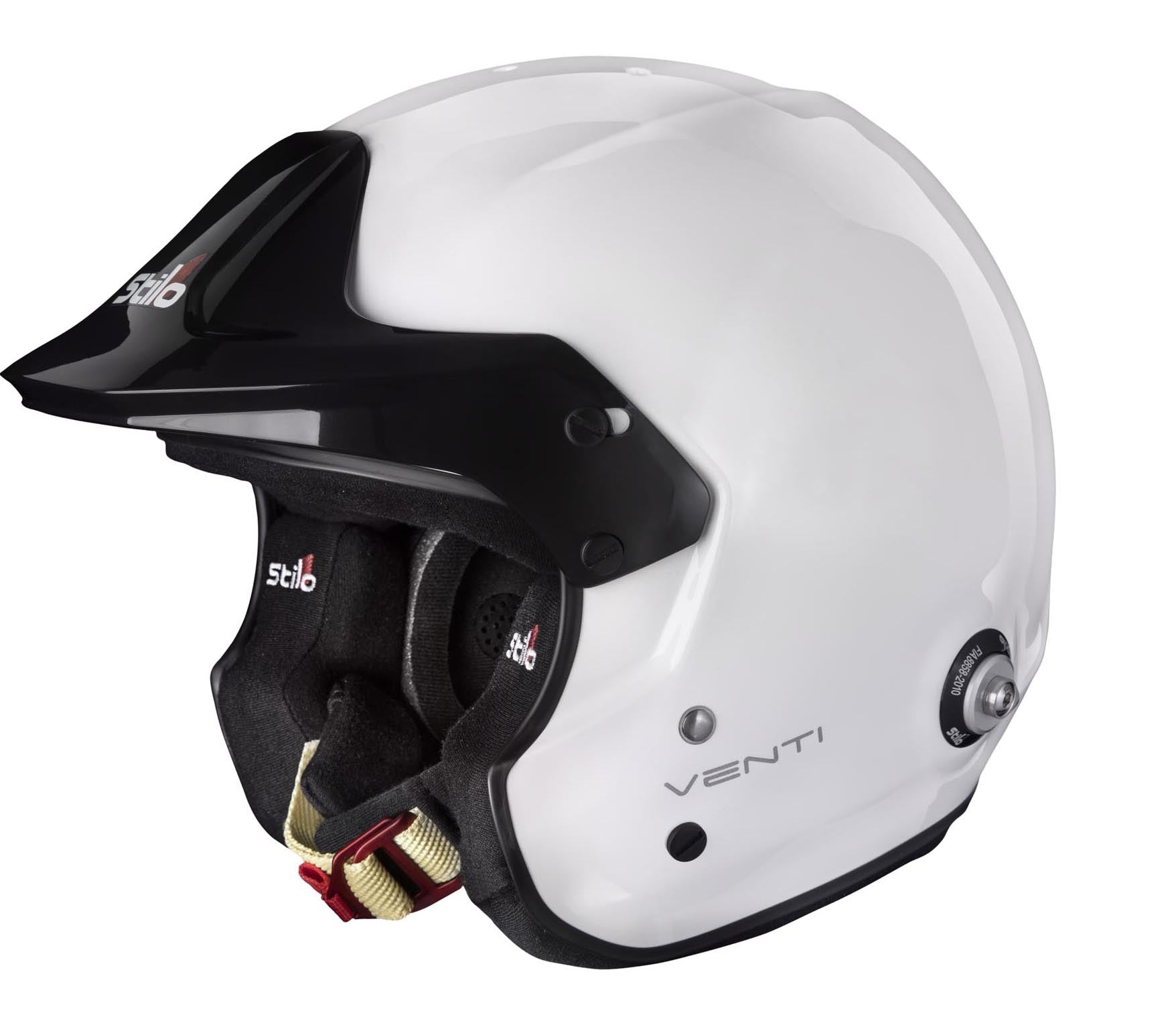 STILO AA0112AG2T540101 Venti TROPHY JET Composite Racing helmet, HANS, FIA/SNELL 2020, white, size 54 Photo-3