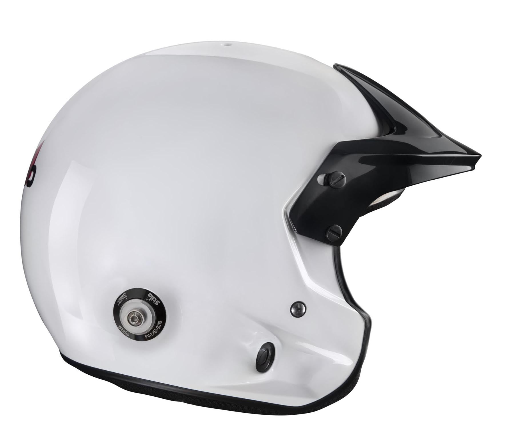 STILO AA0112AG2T550101 Venti TROPHY JET Composite Racing helmet, HANS, FIA/SNELL 2020, white, size 55 Photo-2