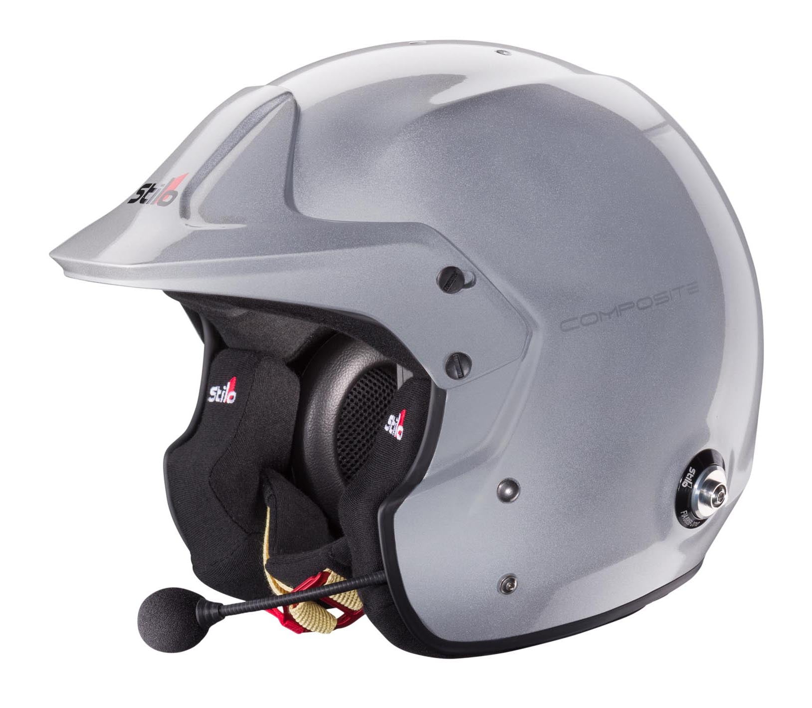 STILO AA0112EG2T61 Venti TROPHY PLUS Racing helmet, open face, intercom, FIA/Snell 2020, silver, size 61 Photo-2