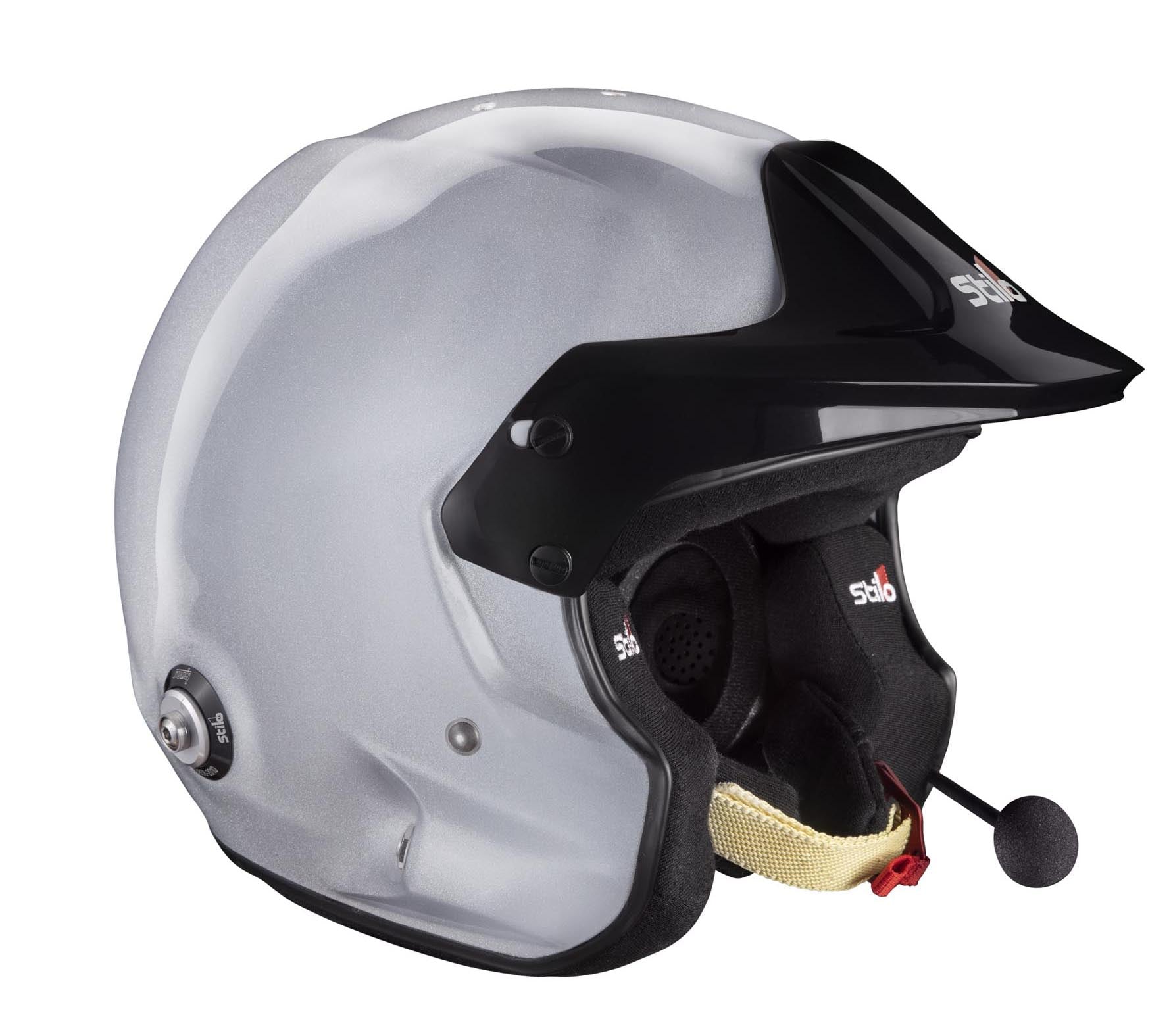 STILO AA0112DG2T58 Venti TROPHY RALLY Composite Racing helmet, HANS clips, FIA/SNELL 2020, silver, size 58 Photo-1