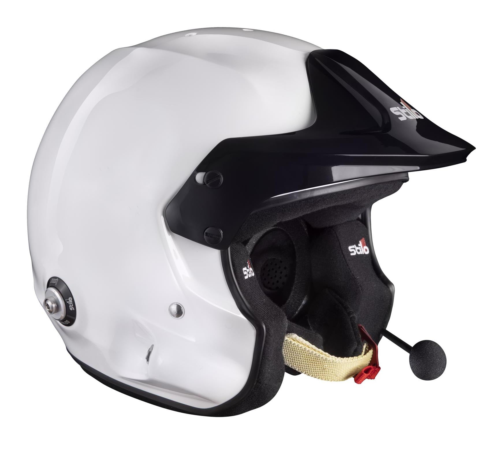 STILO AA0112DG2T630101 Venti TROPHY RALLY Composite Racing helmet, HANS clips, FIA/SNELL 2020, white, size 63 Photo-2