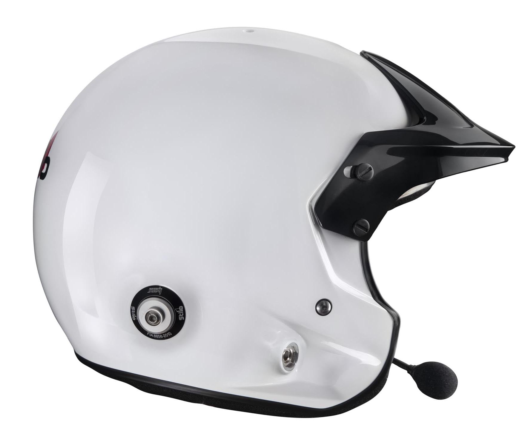 STILO AA0112DG2T630101 Venti TROPHY RALLY Composite Racing helmet, HANS clips, FIA/SNELL 2020, white, size 63 Photo-4