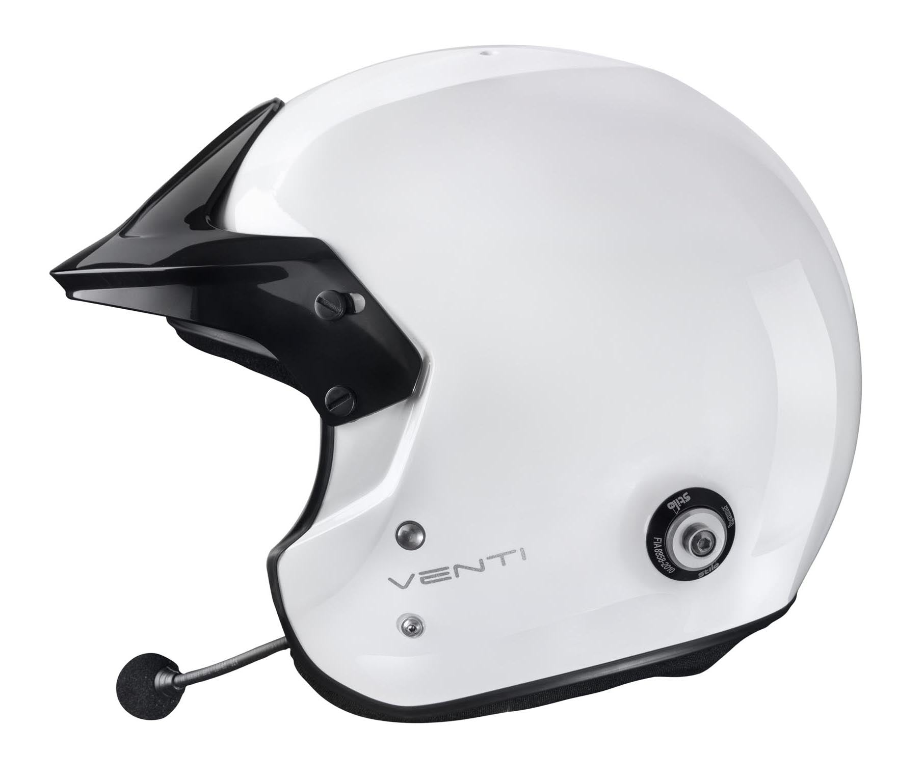 STILO AA0112DG2T570101 Venti TROPHY RALLY Composite Racing helmet, HANS clips, FIA/SNELL 2020, white, size 57 Photo-1