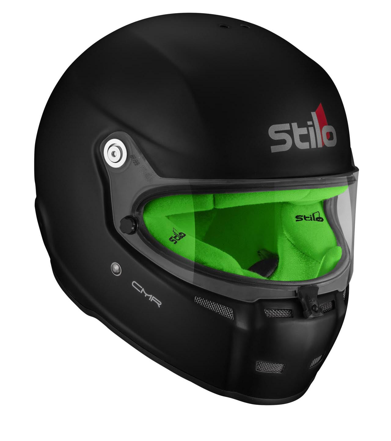 STILO AA0719AH2P59GRE Karting helmet ST5 CMR, Snell CMR2016, matt black/green inner, size 59 Photo-1