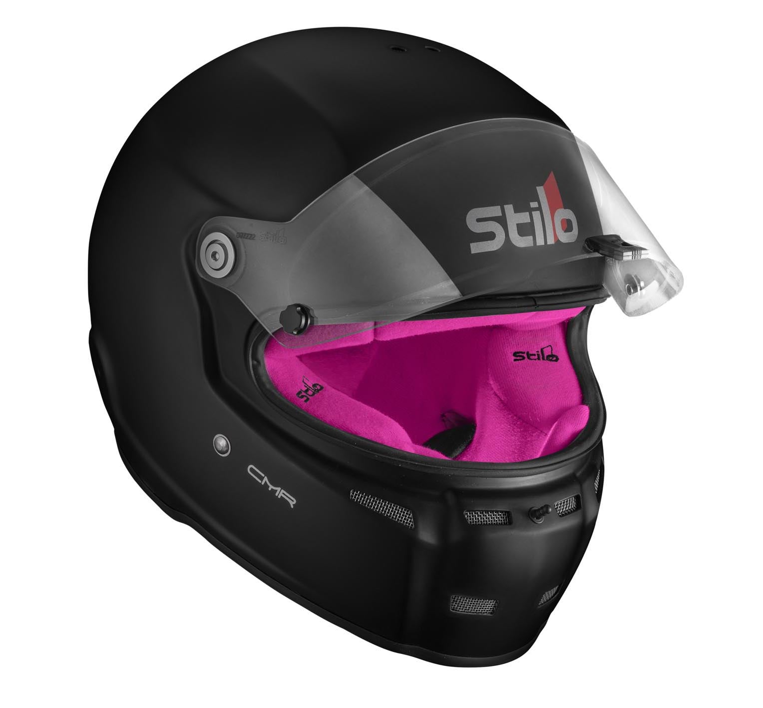 STILO AA0719AH2P59PNK Karting helmet ST5 CMR, Snell CMR2016, matt black/pink inner, size 59 Photo-1