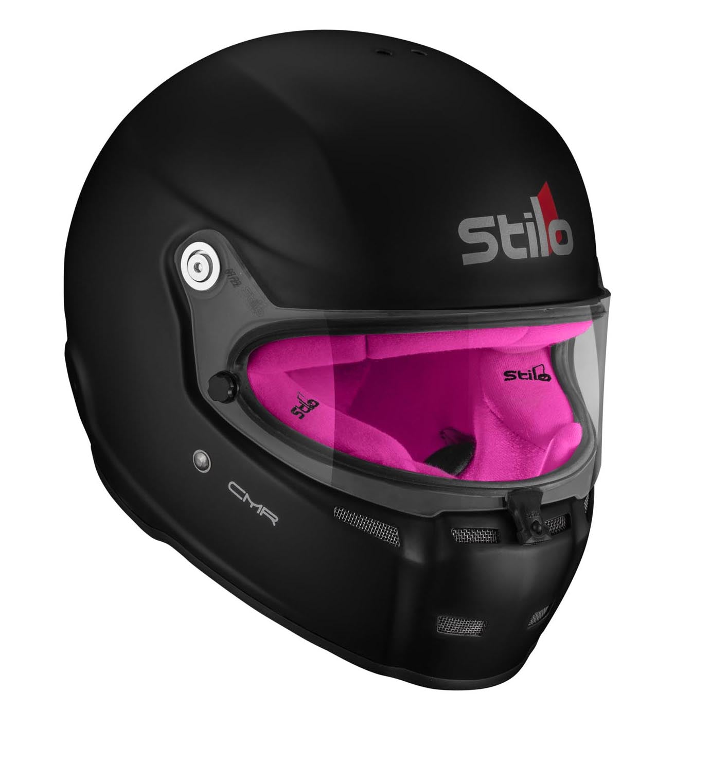 STILO AA0719AH2P57PNK Karting helmet ST5 CMR, Snell CMR2016, matt black/pink inner, size 57 Photo-2
