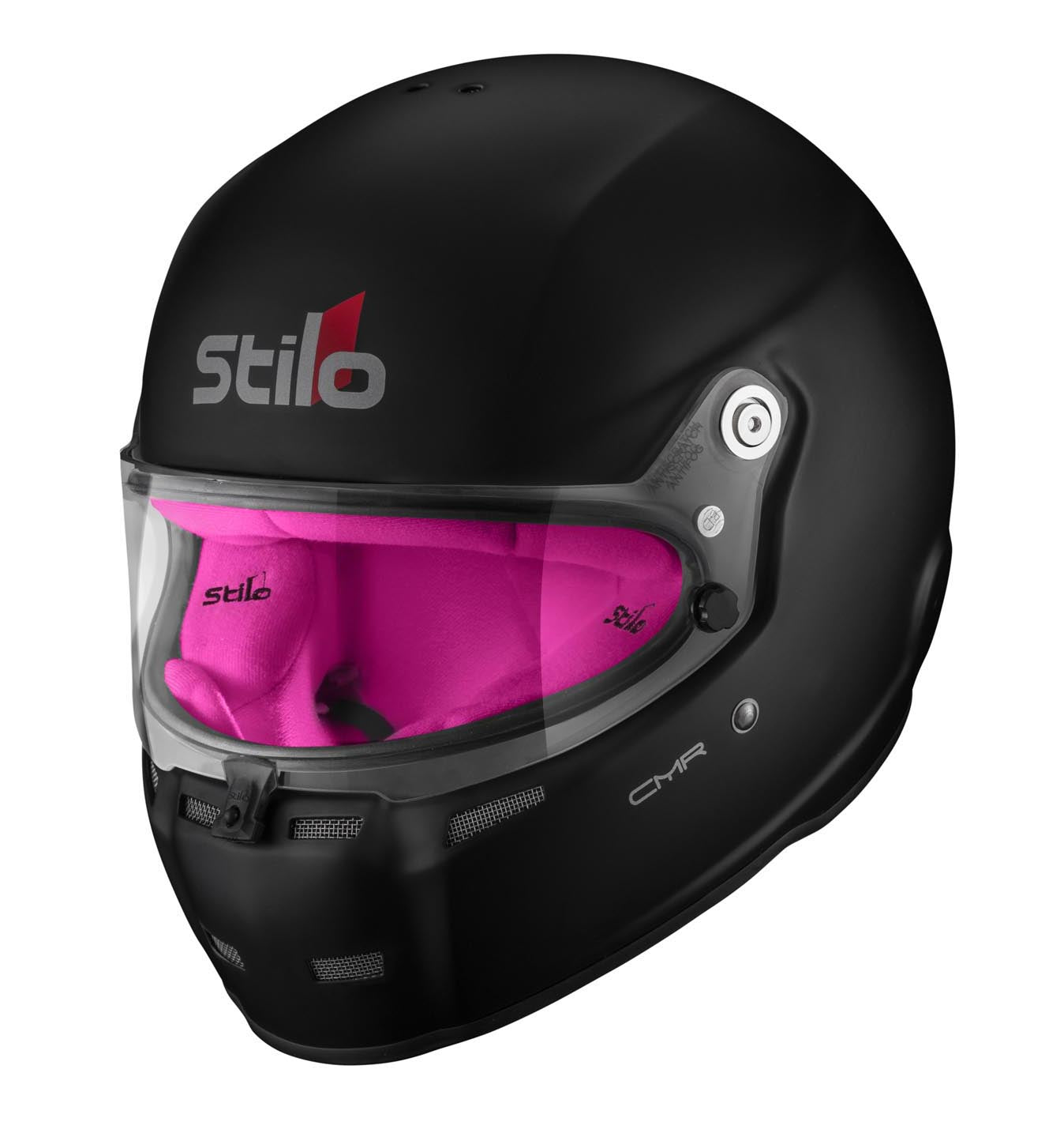 STILO AA0719AH2P57PNK Karting helmet ST5 CMR, Snell CMR2016, matt black/pink inner, size 57 Photo-4