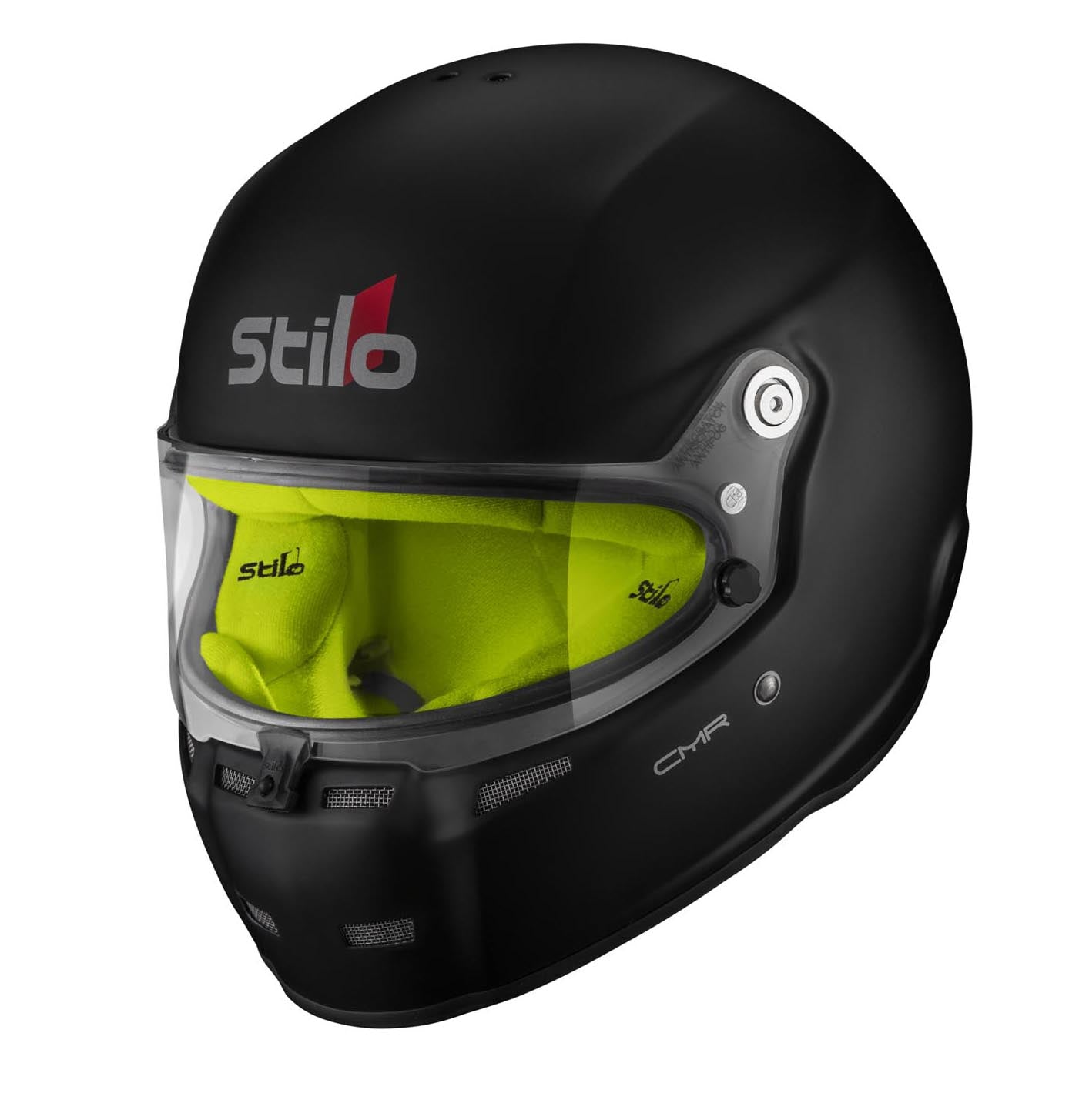 STILO AA0719AH2P55YEL Karting helmet ST5 CMR, Snell CMR2016, matt black/yellow inner, size 55 Photo-4