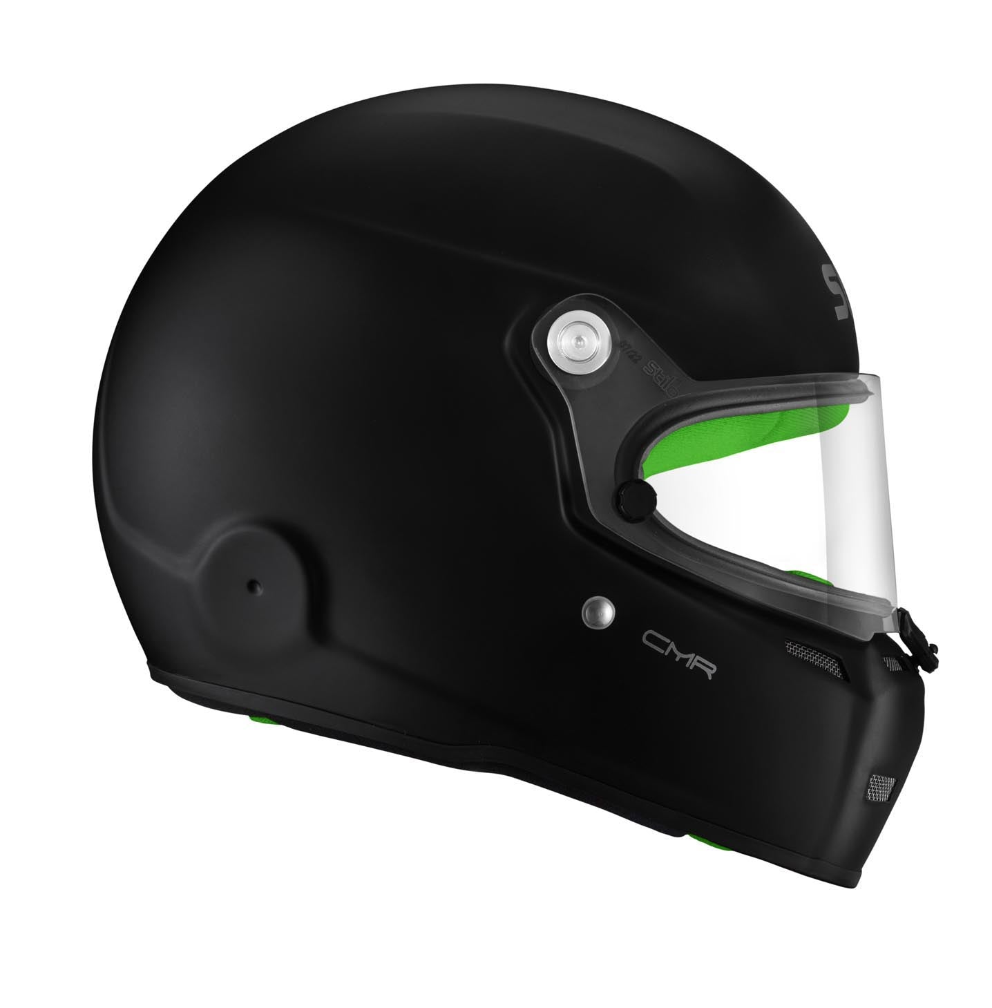 STILO AA0719AH2P55GRE Karting helmet ST5 CMR, Snell CMR2016, matt black/green inner, size 55 Photo-6