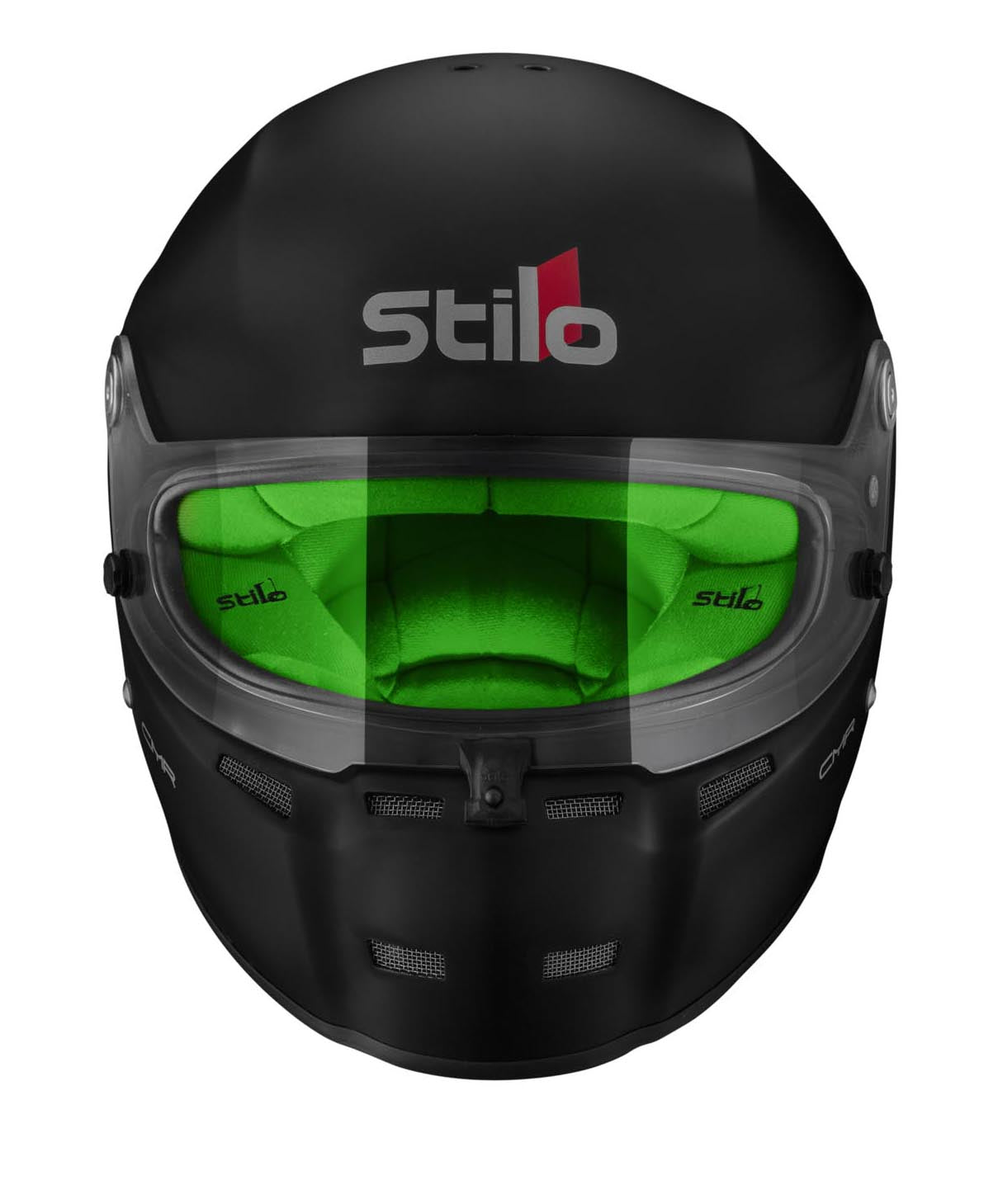 STILO AA0719AH2P56GRE Karting helmet ST5 CMR, Snell CMR2016, matt black/green inner, size 56 Photo-0