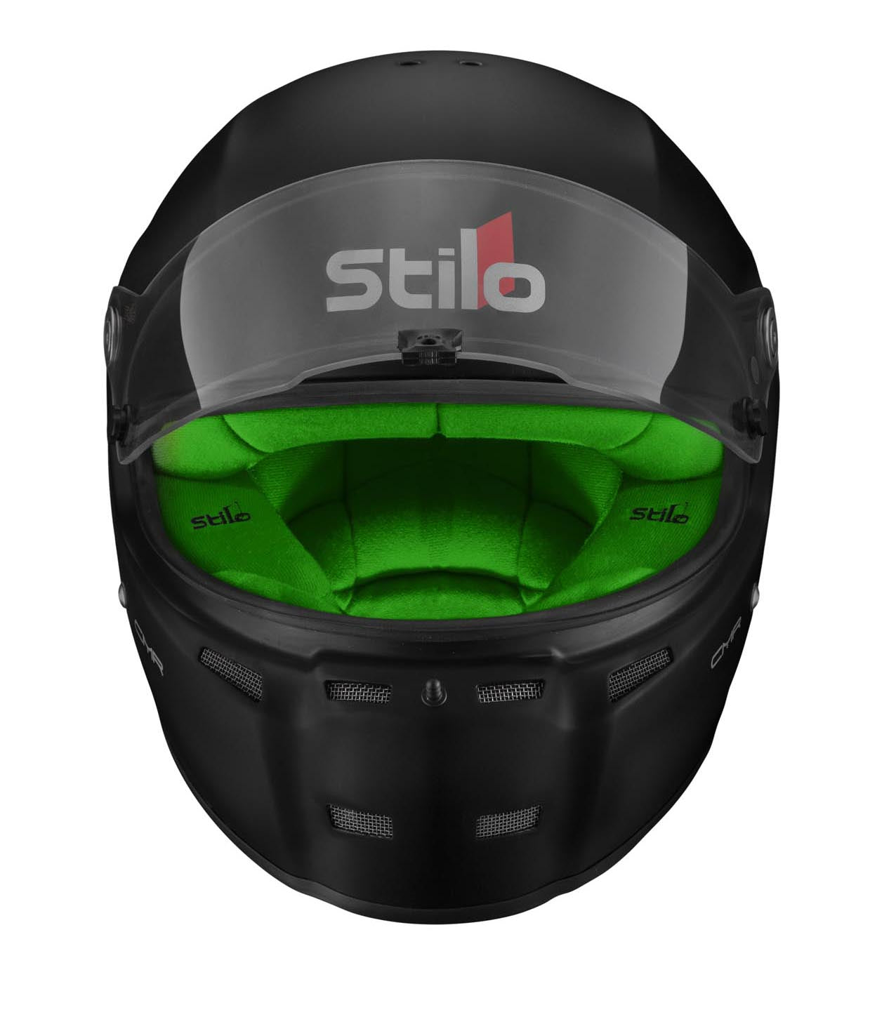 STILO AA0719AH2P55GRE Karting helmet ST5 CMR, Snell CMR2016, matt black/green inner, size 55 Photo-7