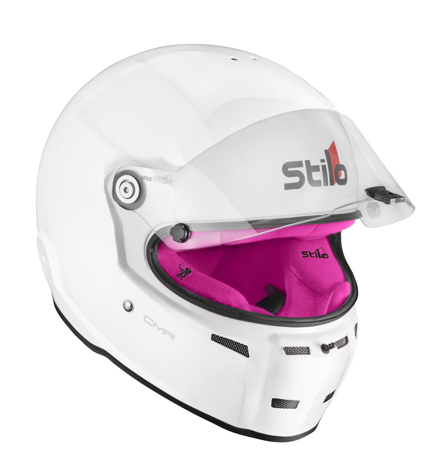 STILO AA0721AH2P56PNK Karting helmet ST5 CMR, Snell CMR2016, white/pink inner, size 56 Photo-1