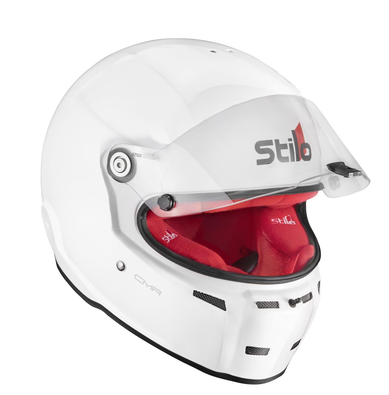 STILO AA0721AH2P55RED Karting helmet ST5 CMR, Snell CMR2016, white/red inner, size 55 Photo-1