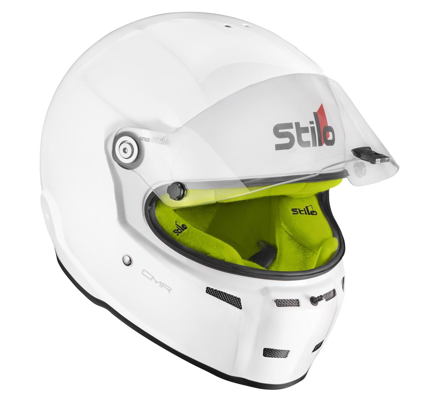 STILO AA0721AH2P55YEL Karting helmet ST5 CMR, Snell CMR2016, white/yellow inner, size 55 Photo-1