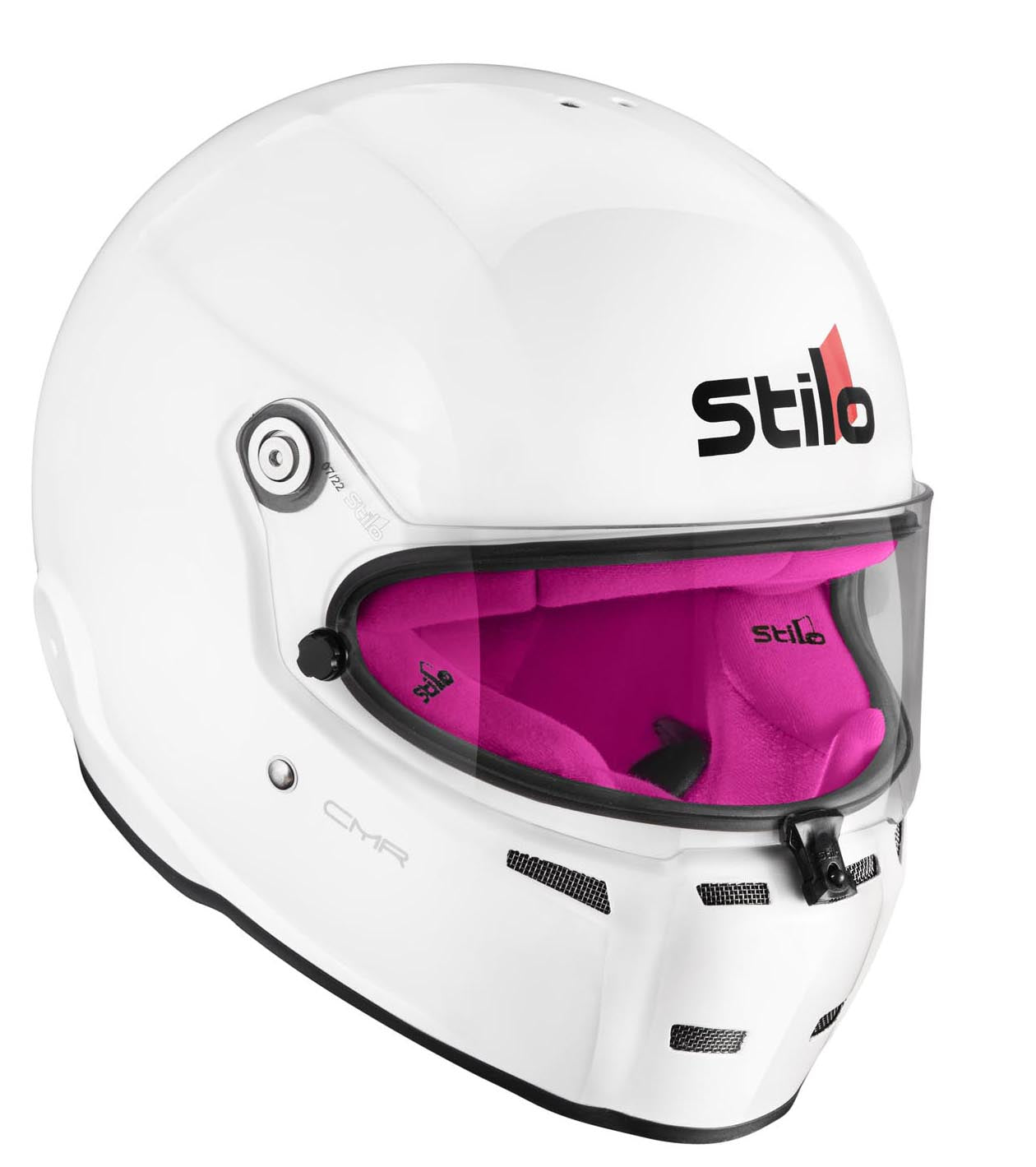 STILO AA0721AH2P54PNK Karting helmet ST5 CMR, Snell CMR2016, white/pink inner, size 54 Photo-2
