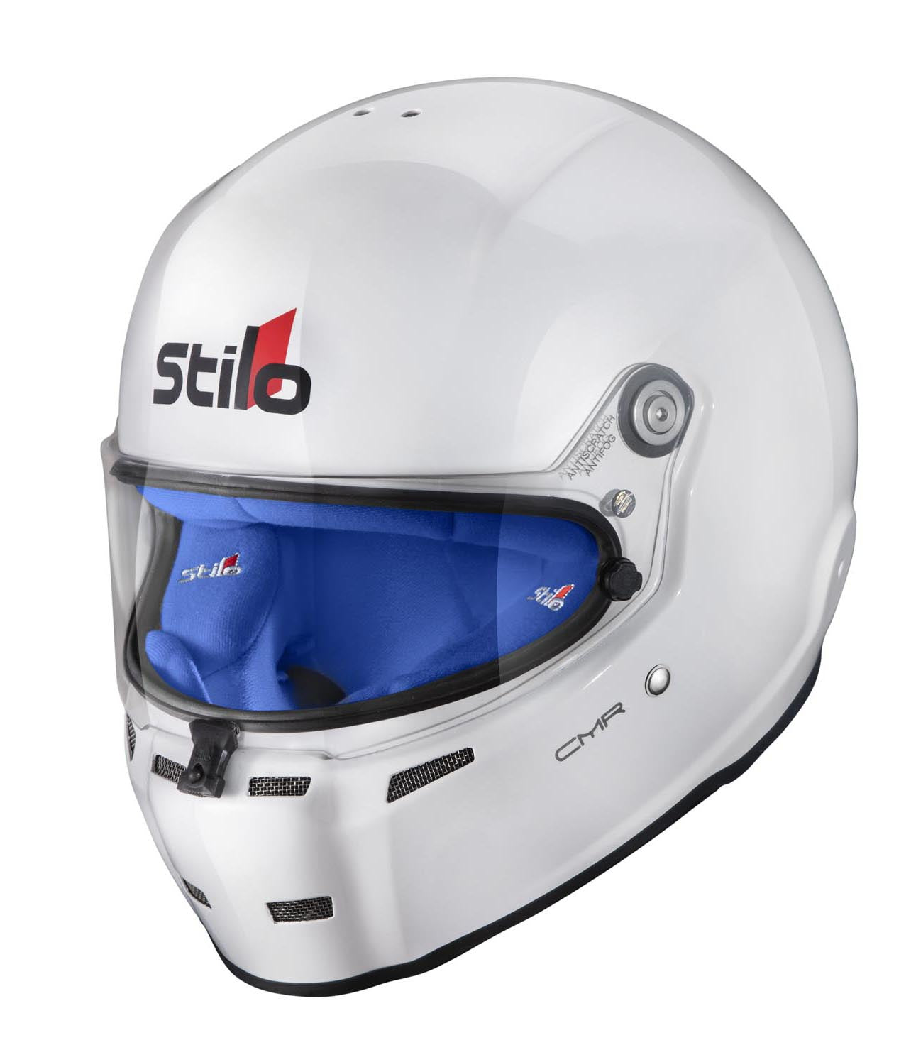 STILO AA0721AH2P55BLU Karting helmet ST5 CMR, Snell CMR2016, white/blue inner, size 55 Photo-3
