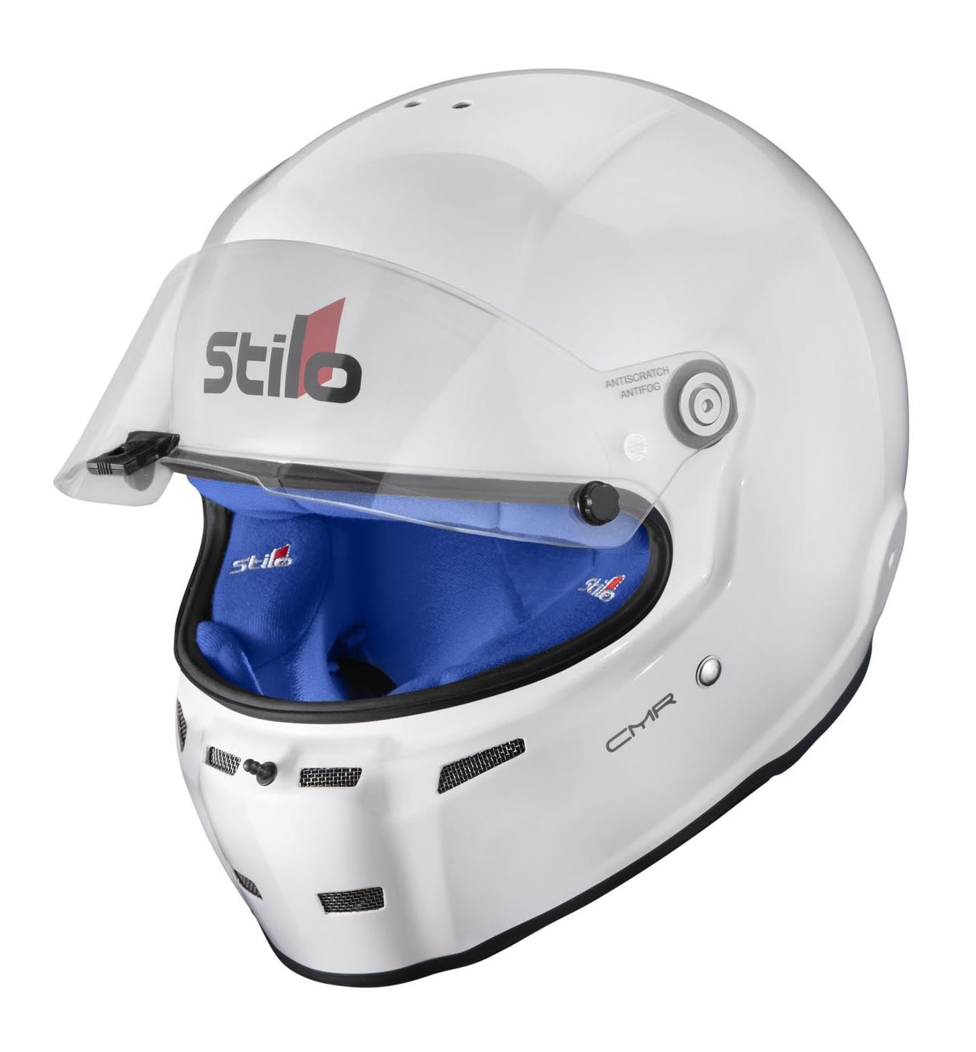 STILO AA0721AH2P55BLU Karting helmet ST5 CMR, Snell CMR2016, white/blue inner, size 55 Photo-4