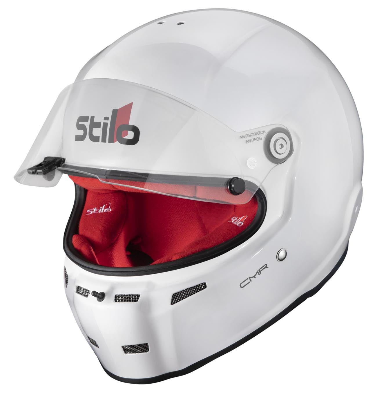 STILO AA0721AH2P55RED Karting helmet ST5 CMR, Snell CMR2016, white/red inner, size 55 Photo-3