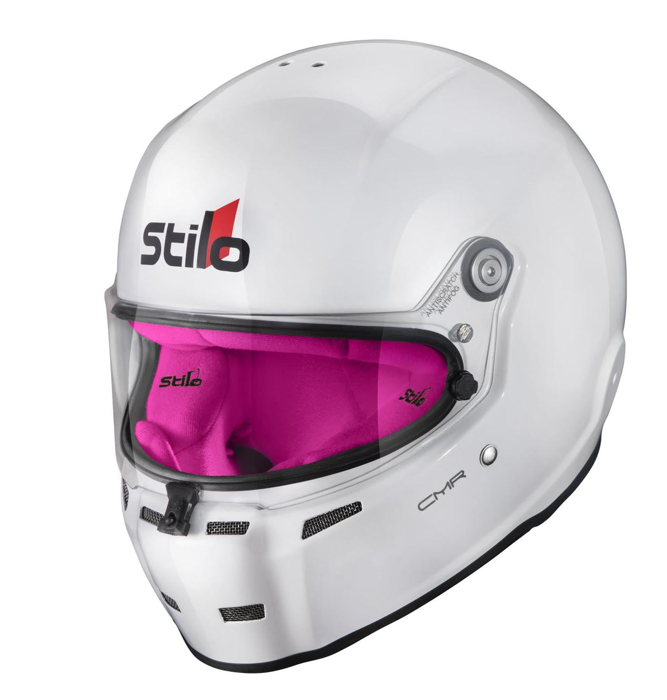 STILO AA0721AH2P57PNK Karting helmet ST5 CMR, Snell CMR2016, white/pink inner, size 57 Photo-4