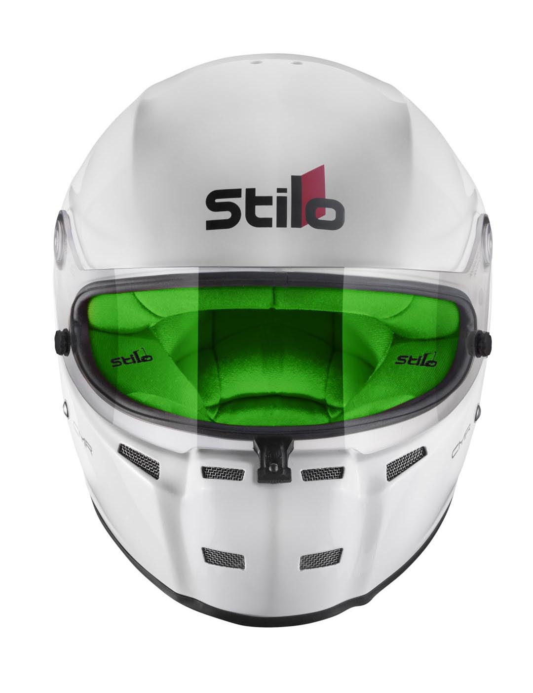 STILO AA0721AH2P56GRE Karting helmet ST5 CMR, Snell CMR2016, white/green inner, size 56 Photo-0