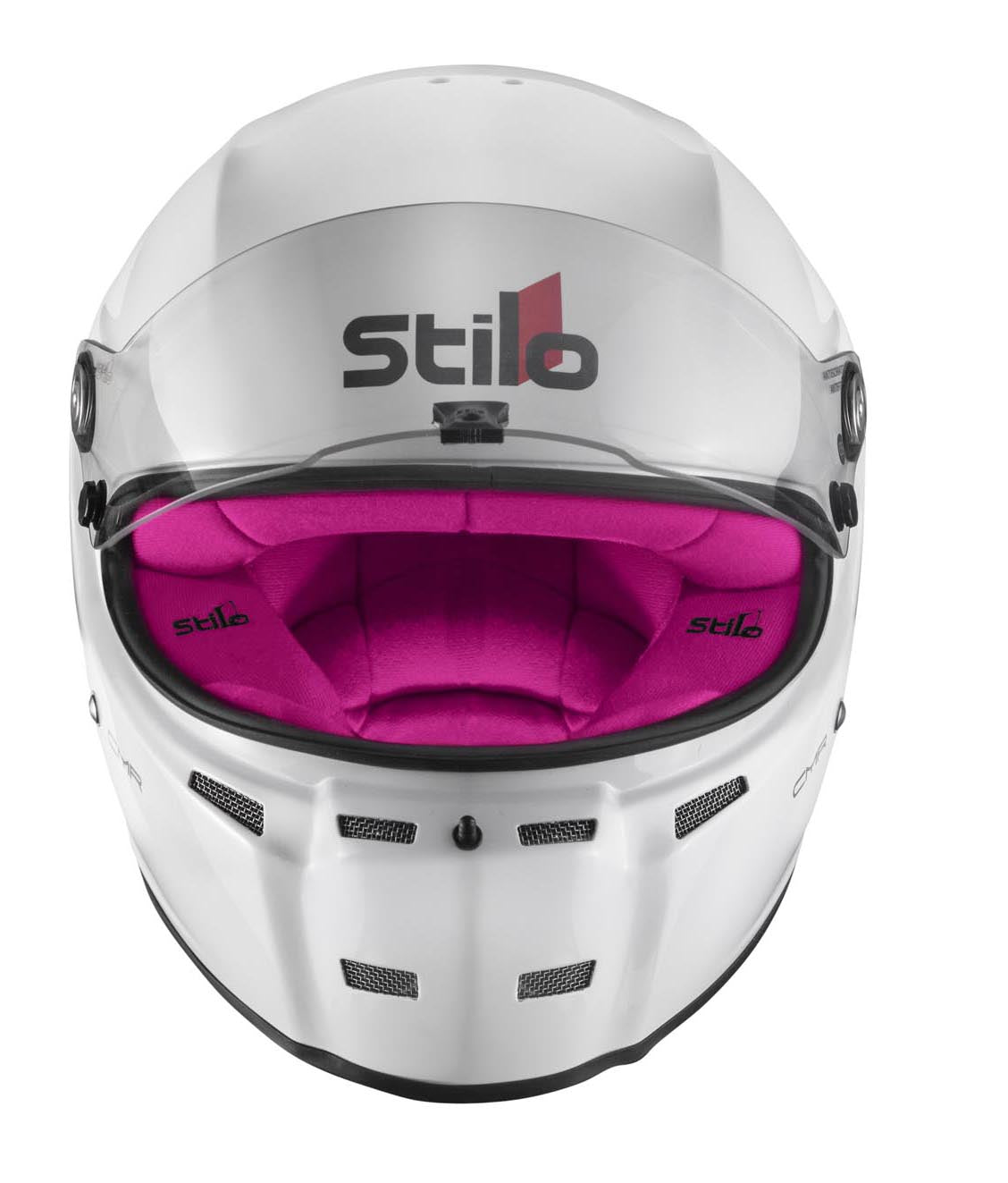 STILO AA0721AH2P57PNK Karting helmet ST5 CMR, Snell CMR2016, white/pink inner, size 57 Photo-0