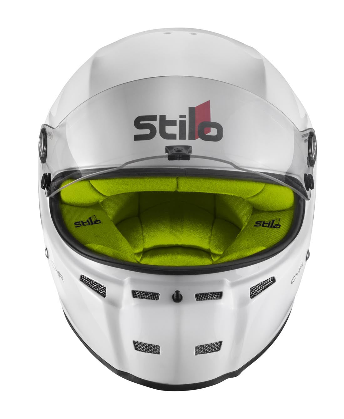 STILO AA0721AH2P54YEL Karting helmet ST5 CMR, Snell CMR2016, white/yellow inner, size 54 Photo-0