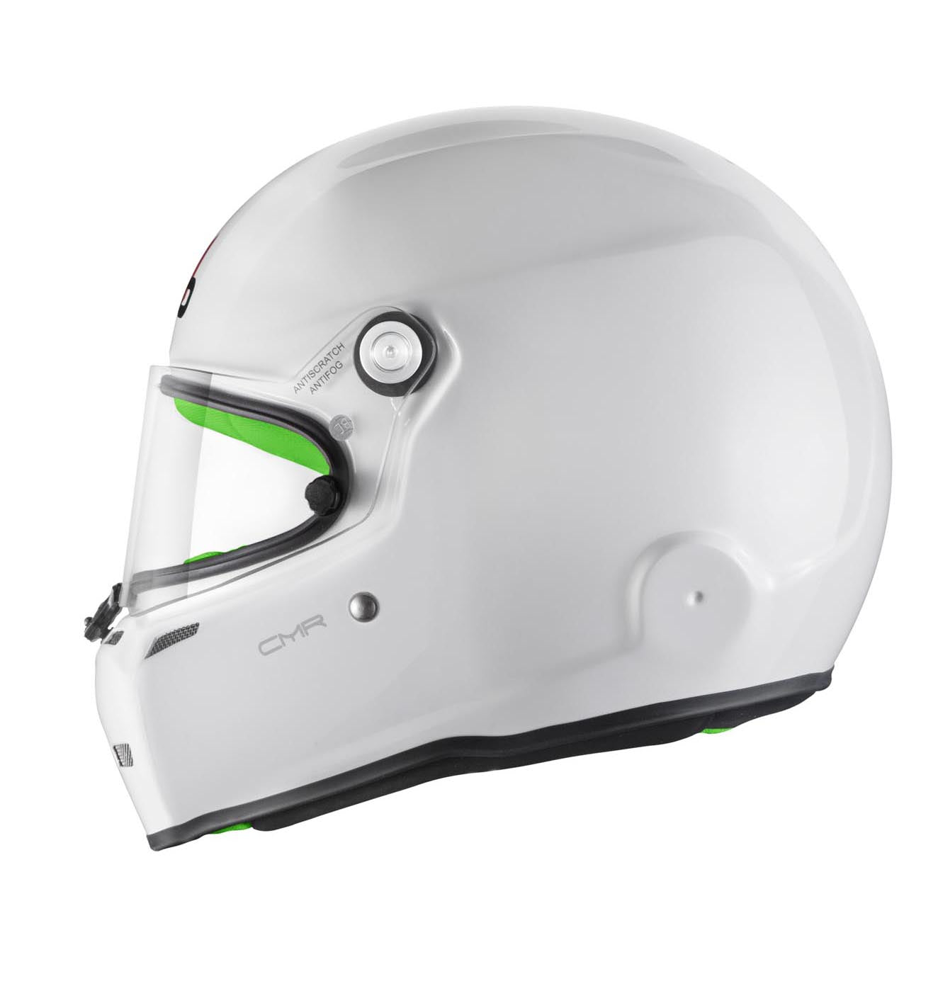 STILO AA0721AH2P55GRE Karting helmet ST5 CMR, Snell CMR2016, white/green inner, size 55 Photo-8
