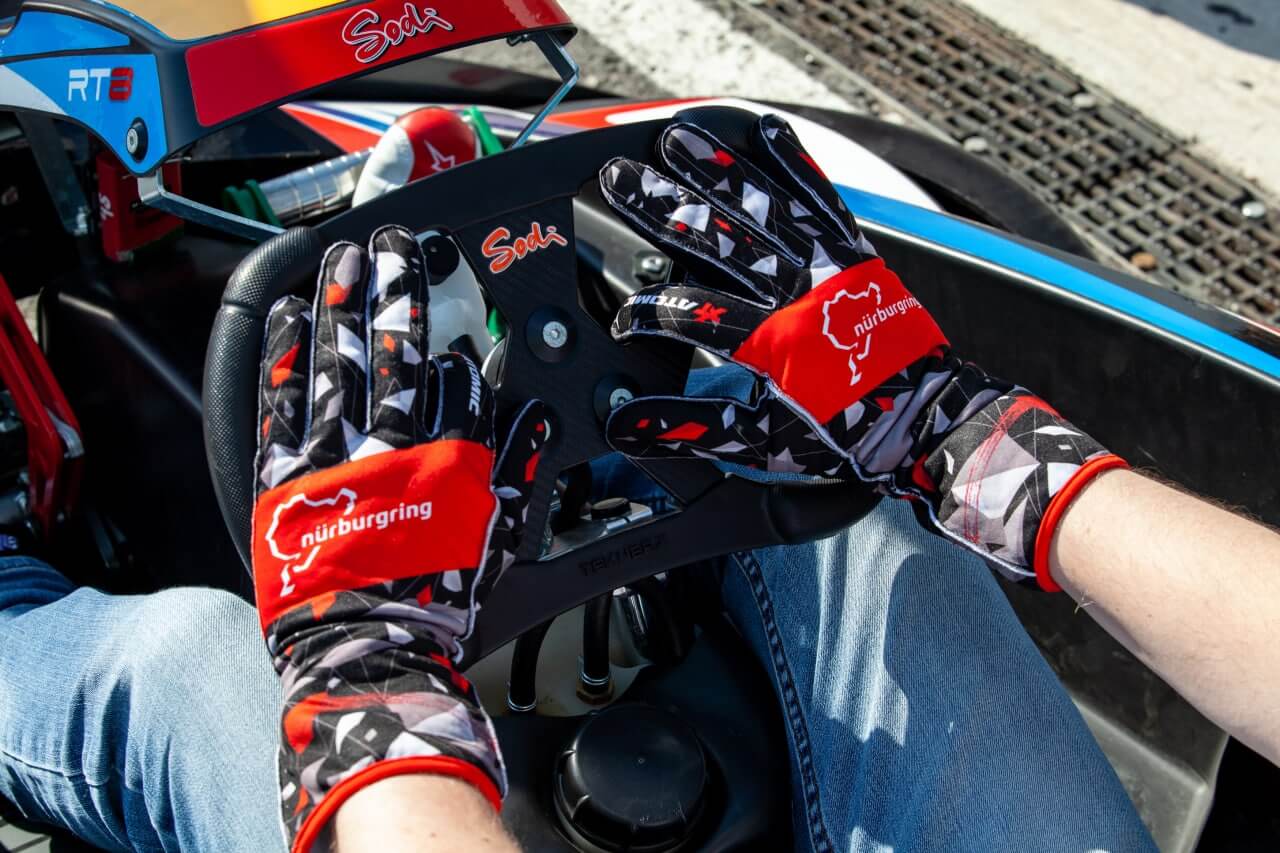 ATOMIC AT-NBRKTGLOVES-S Karting Gloves NÜRBURGRING EDITION, size S OFFICIALLY LICENSED NÜRBURGRING PRODUCT Photo-1 