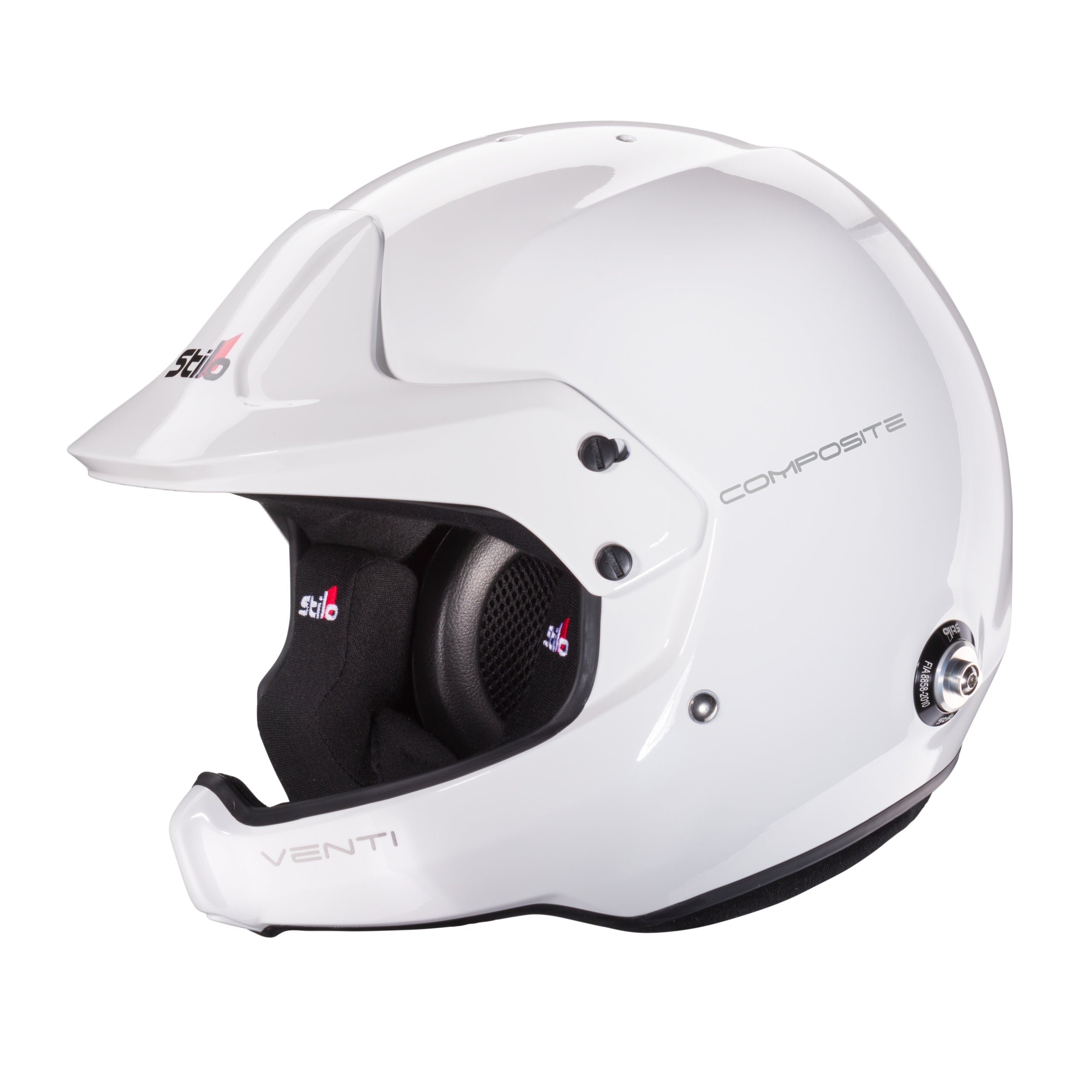 STILO AA0220BG2T640101 Venti WRC DES Composite Rally Racing helmet, FIA/SNELL 2020, white, size 64 Photo-4