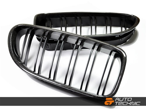AUTOTECKNIC BM-0612-CF Dual-Slats Carbon Fiber Front Grilles - F06 Gran Coupe / F12 Coupe / F13 Cabrio | 6 Series & M6 Photo-0