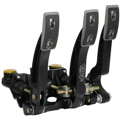 TILTON 72-603 Pedal Assembly, Aluminum, Black, Floor Mount, Brake, Clutch, Throttle Pedals, Each Photo-0