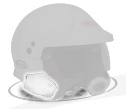 BELL 2081817 Side Female connector kit for HP10/MAG10 RALLY, white Photo-0