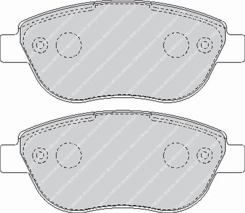 FERODO FCP1467R Front Brake Pads DS3000 for FIAT Stilo (192) / ABARTH 500C / 595C / 695C (312) Photo-0