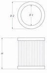 BMC FB573/08 AIR FILTER Ø 161X186 Photo-1