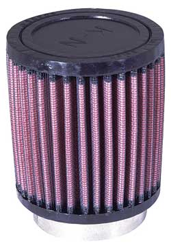 K&N RU-0600 UNIVERSAL Clamp-On Air Filter 2-1/4"FLG, 3-1/2"OD, 4"H Photo-0