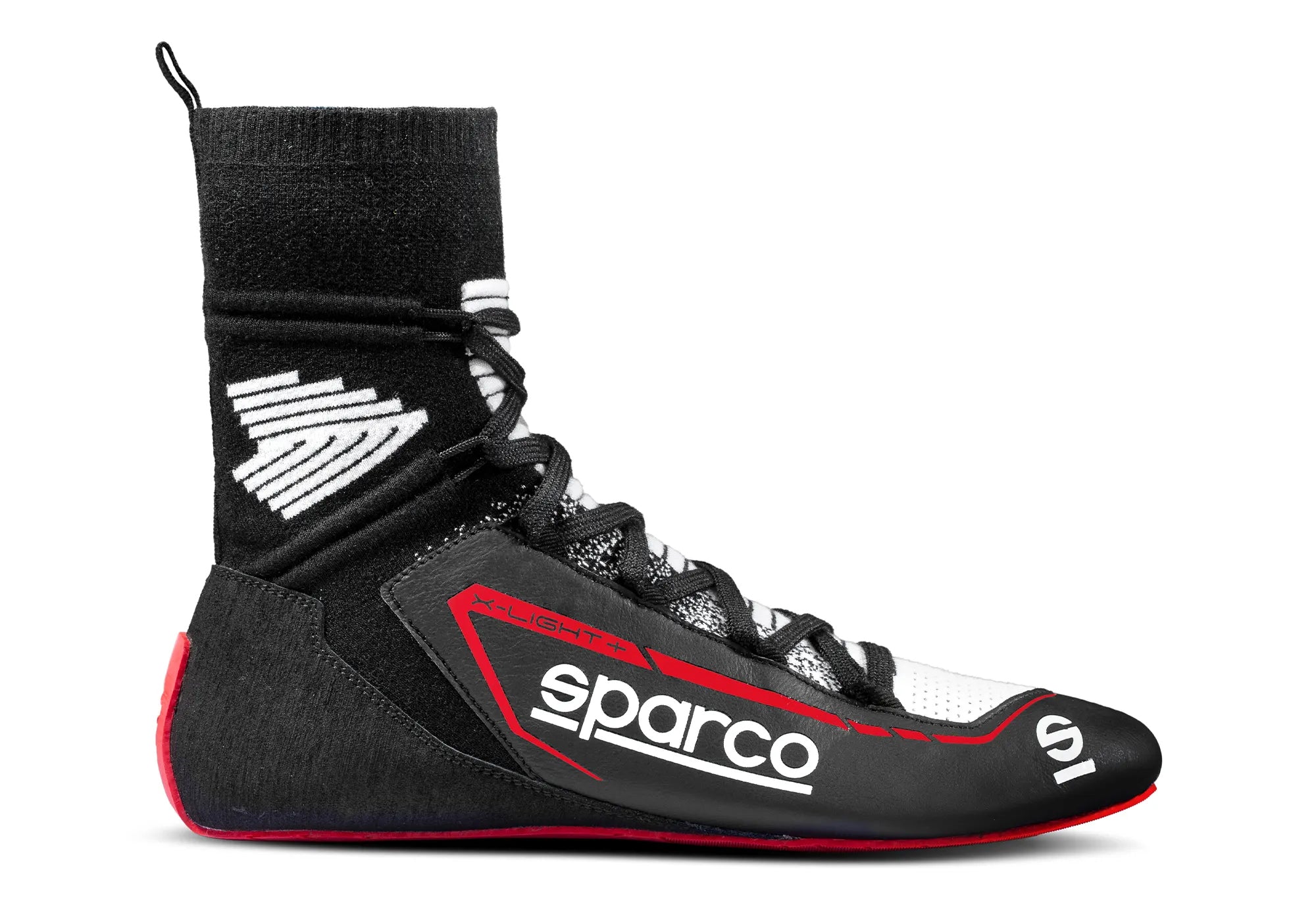 SPARCO 00127842NRRS X-LIGHT+ Racing shoes, FIA 8856-2018, black/red, size 42 Photo-0