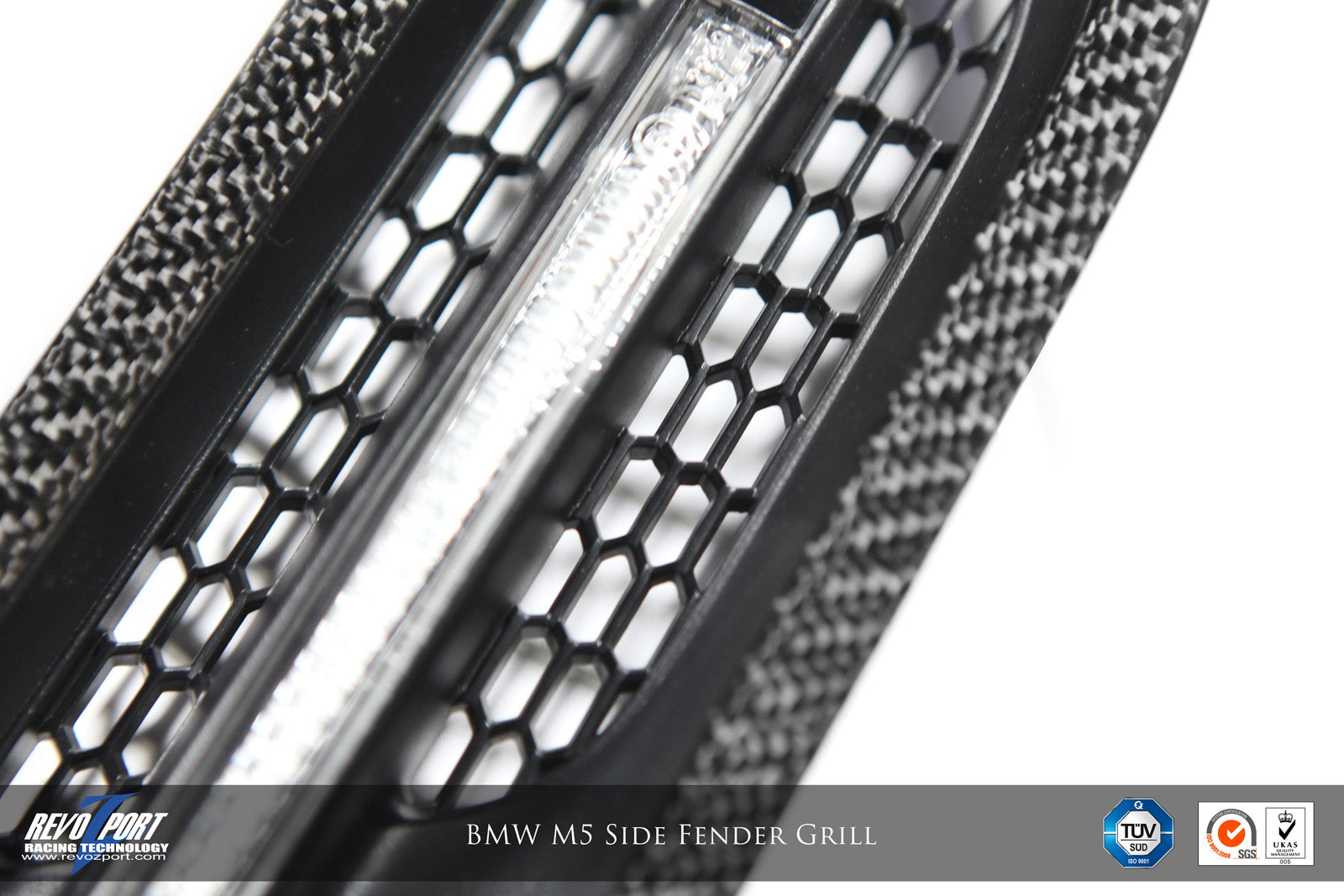 REVOZPORT B F10 2 M05 A410-C Side Fender Carbon Grill BMW F10 M5 Photo-2