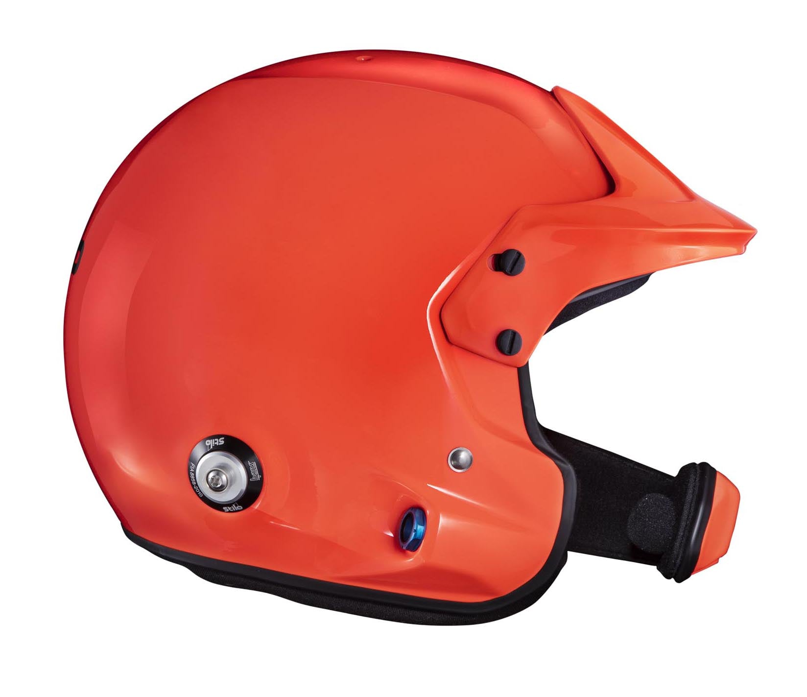 STILO DA0220BF2T55 VENTI WRC Offshore helmet, no HANS clips, FIA/SNELL 2020, orange, size 55 Photo-3