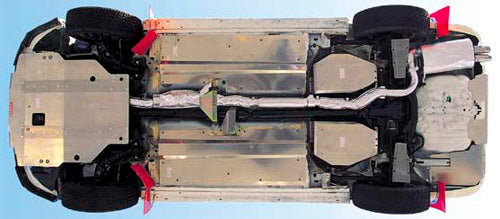 CUSCO 623 214 A Body under floor guard for SUZUKI Alto Works (HA36S) Photo-0