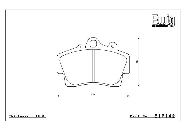 ENDLESS EIP142ME20 Front brake pads PORSCHE CAYMAN(987) 2.7/BOXTER 986 2.5/2.7 987 2.7 Photo-0
