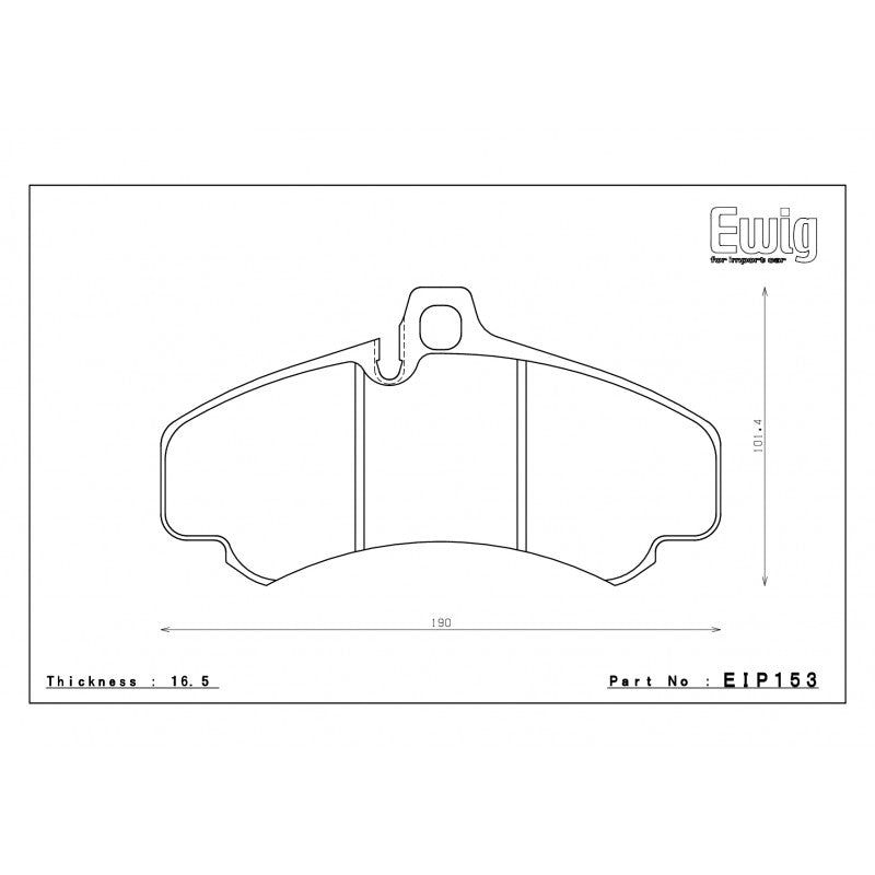 ENDLESS EIP153ME20 Front brake pads PORSCHE 997 GT3/GT2/TURBO Photo-0