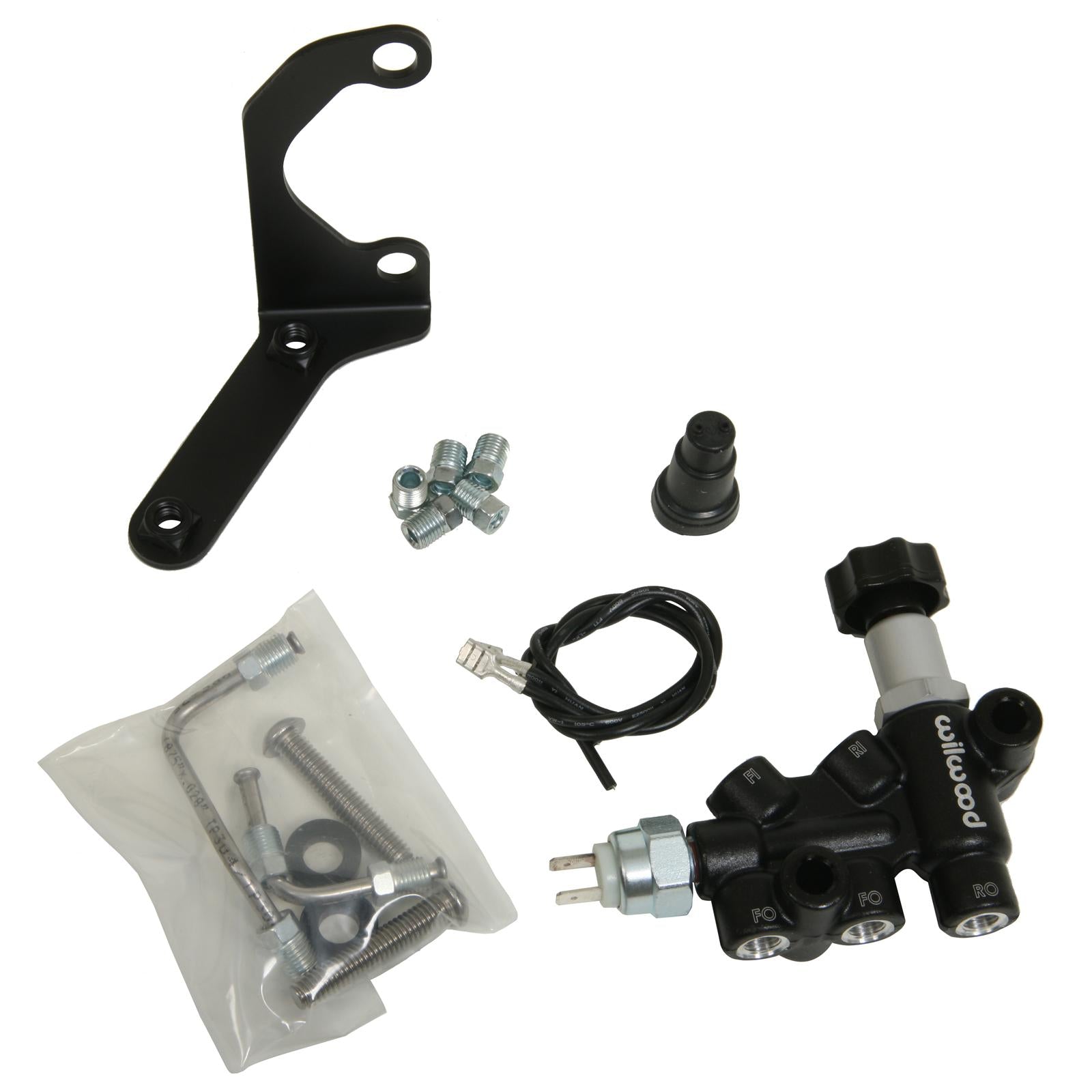 WILWOOD 260-13190 Propotioning Valve combo with mounting bracket, L/H Photo-0