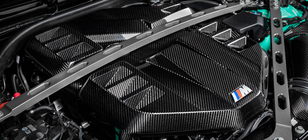 EVENTURI EVE-G8XM-CF-ENG Engine Cover (Carbon / Gloss Finish) for BMW M2 (G87) / M3 (G80) / M4 (G82) Photo-3