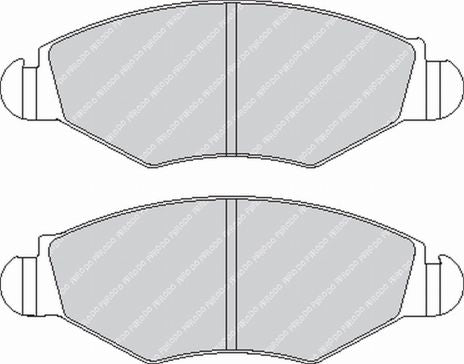 FERODO FCP1378H Front Brake Pads DS2500 for PEUGEOT 306 / 206 Photo-0