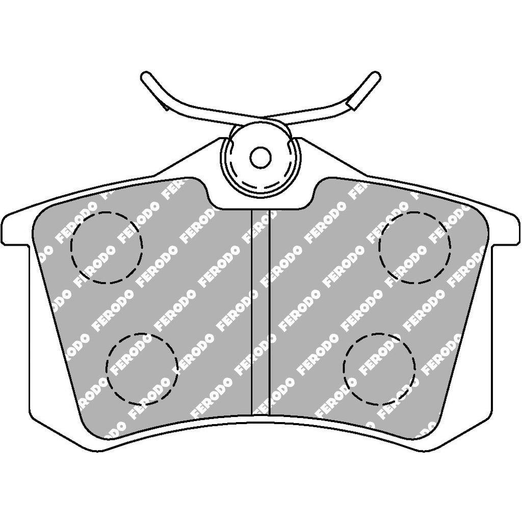 FERODO FCP1491H Rear Brake Pads DS2500 for AUDI RS4 (8D) / TT (8N) / PORSCHE Panamera (970) Photo-2